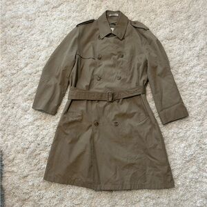 Men's Vintage Classic Tan Trench Coat